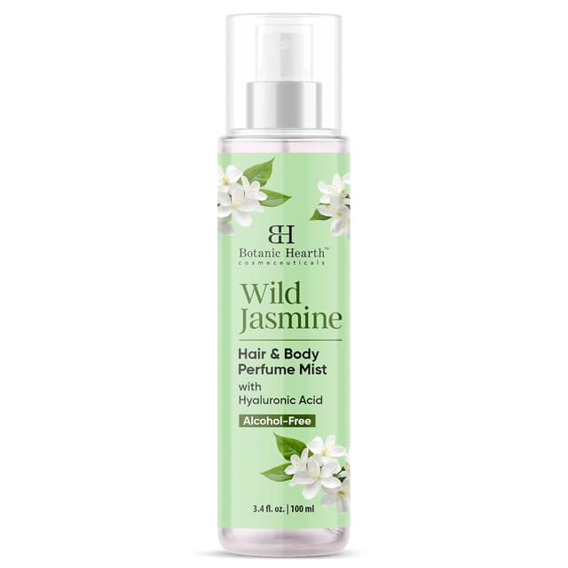 Detalle 2 de Botanic Hearth Jasmine Hair Perfume & Body Mist (Alcohol-Free) — Long-Lasting Hair Deodorizer and Floral Body Scent