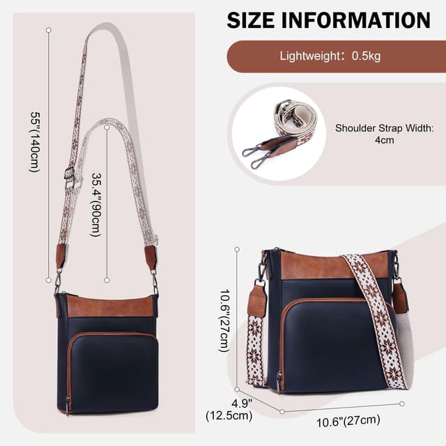 Detalle de Roulens crossbody bag 27cm travel purse