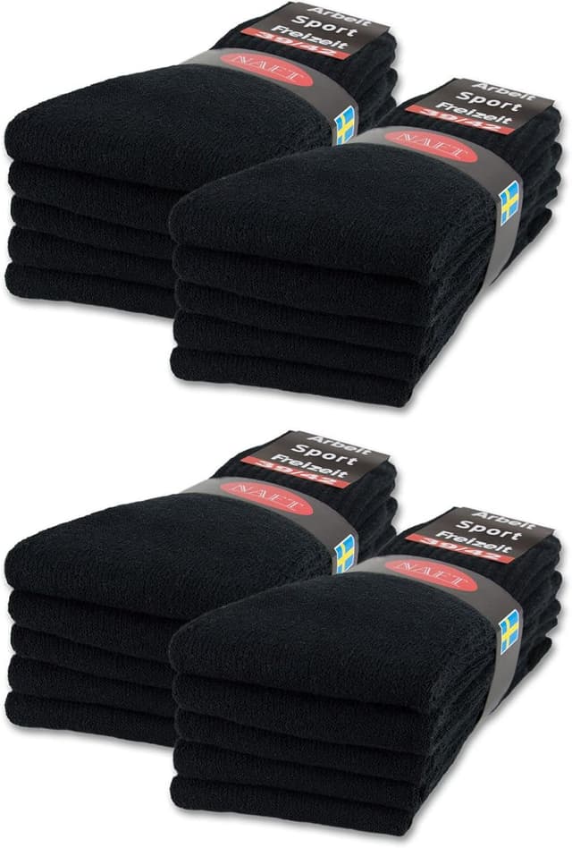 Detalle de 10/20/30 Paar Sportsocken Tennissocken Arbeitssocken aus Baumwolle (Herren & Damen)