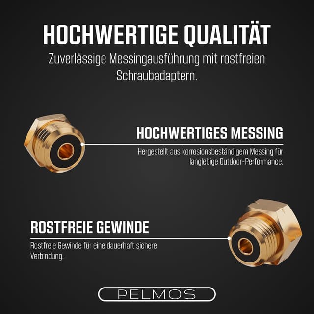 Thumbnail 4 de PEL MOS Gasanschluss Adapter 4-teilig für Gasflaschen