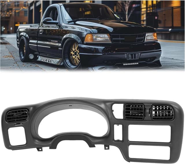 Detalle de HECASA Dash Trim Bezel Cover for 1998-2002 Chevy S10/Blazer & GMC Jimmy (Single Din)