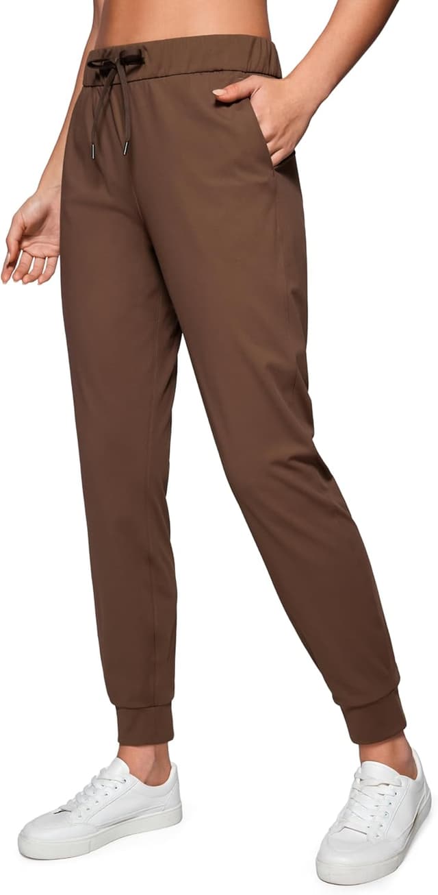 Detalle de CRZ YOGA da donna: pantaloni da jogging con coulisse, tessuto elasticizzato 4 vie e tasche laterali