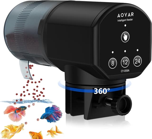 Imagen de Automatic Fish Feeder Dispenser for Aquarium 200ml en OfertitasTOP