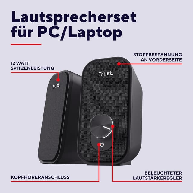 Detalle 2 de Trust Orada PC Lautsprecher USB 2.0