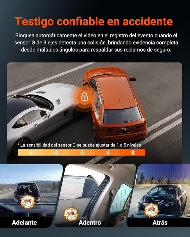 Thumbnail 6 de VANTRUE N4S Dashcam coche 2.7K+2.5K