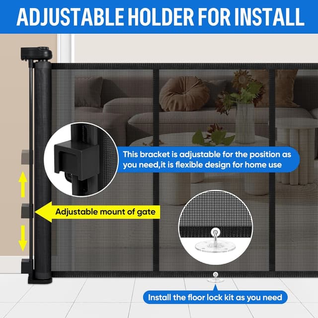 Thumbnail 5 de MYPIN Barrière de Sécurité Rétractable 254 cm