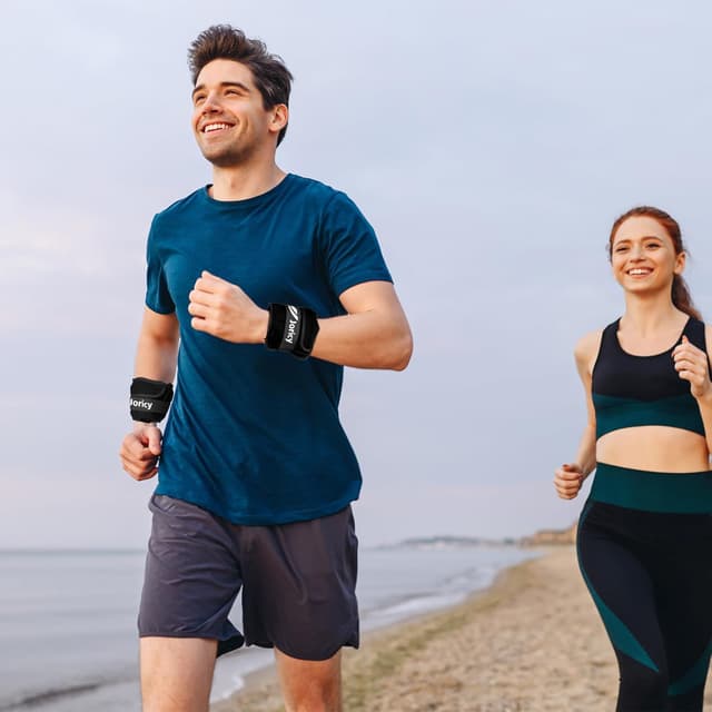 Detalle 2 de Adjustable Ankle Weights Set (1–6 LBS per pair) With Removable Sand Inserts for Women & Men