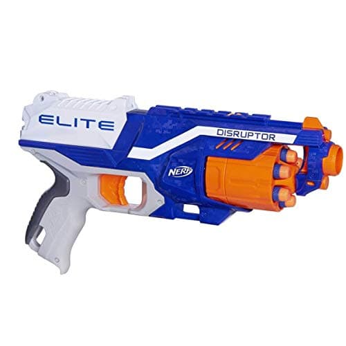 Detalle 2 de Nerf Elite Disruptor de Hasbro: lanzador de 6 dardos de espuma, hasta 27 m, ráfagas y estrategia