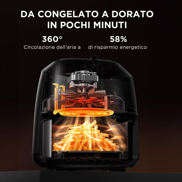 Detalle 2 de Midea Air Fryer 2L 1150 W con 12 funzioni