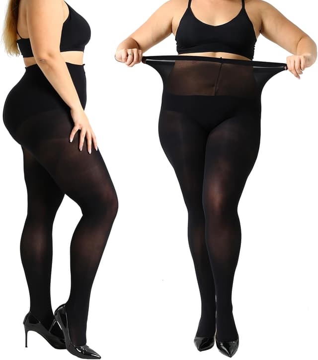 Thumbnail 1 de MANZI 70 denier Plus Size Control Top Tights