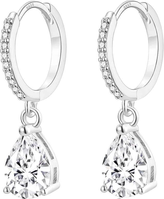 Detalle de MASOP Ohrringe Silber 925 925 Creolen mit Zirkonia