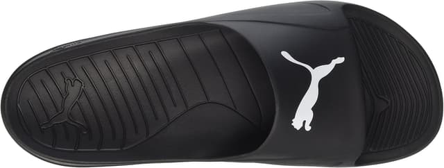 Detalle de PUMA Unisex Divecat Beach & Pool Shoes (Black/Black/White) – UK 7