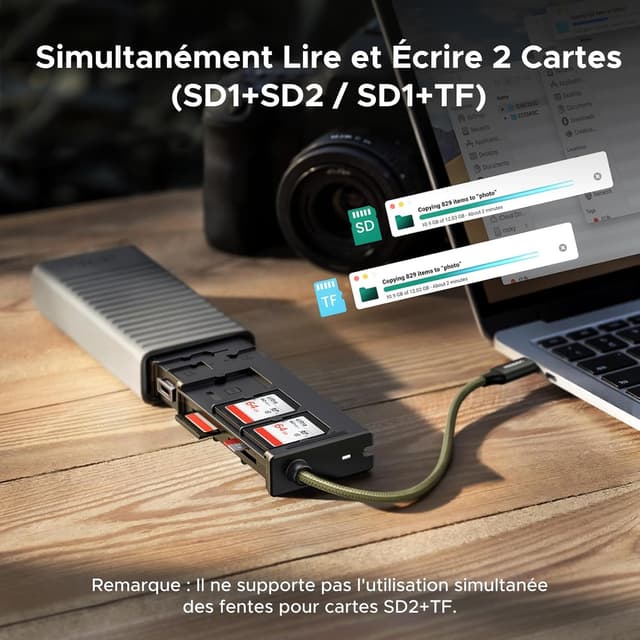 Thumbnail 4 de UGREEN Lecteur SD TF USB-C/USB-A 170 MB/s