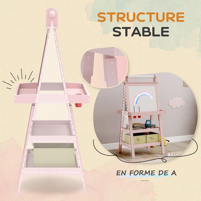 Thumbnail 5 de AIYAPLAY Tableau chevalet enfant 3 en 1