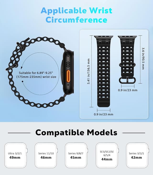 Detalle de Astorgos Ocean Band for Apple Watch 49mm