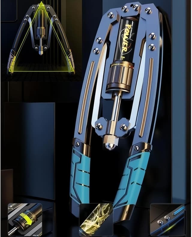 Detalle 2 de Power Twister 10–200 kg einstellbarer hydraulischer Arm- & Brusttrainer für Arme, Unterarme und Brust