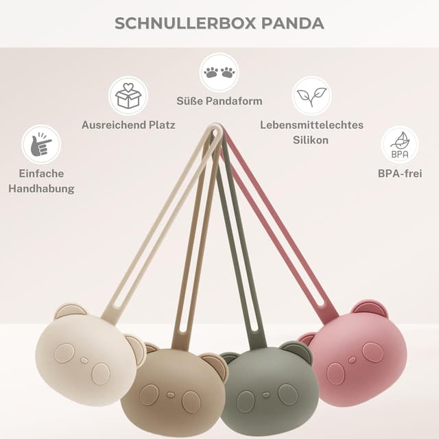 Thumbnail 5 de CAJA Schnullerbox 2er Set Panda 2–3 Stück