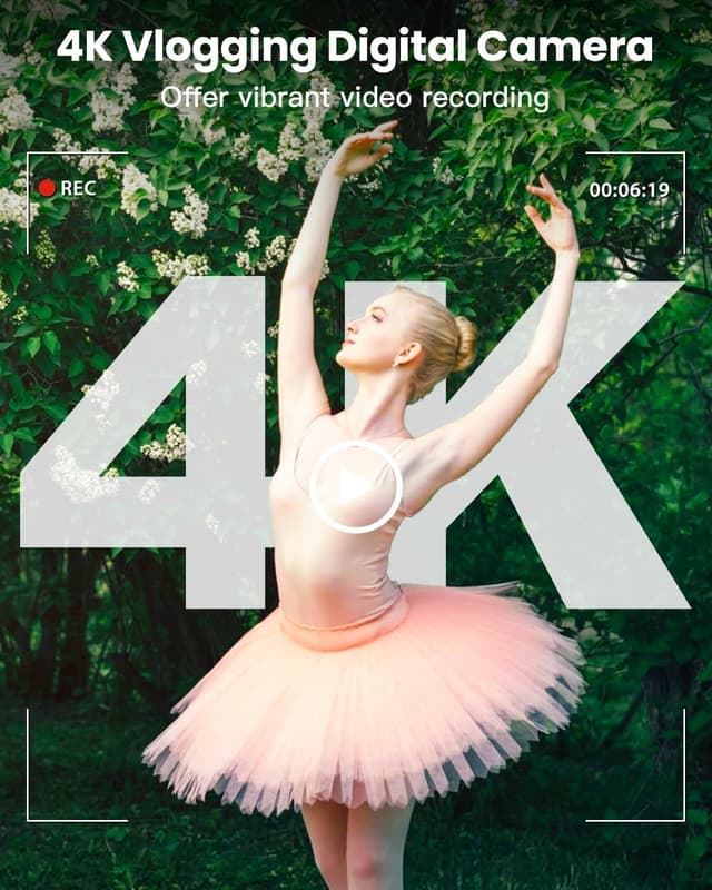 Detalle 2 de Generic 4K 64MP Vlogging Camera 32GB