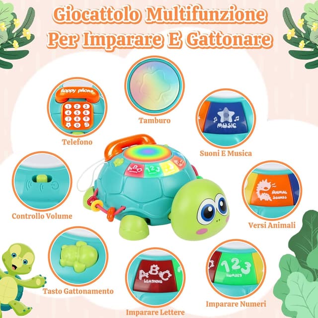 Detalle 2 de Gioco musicale per gattonare neonati 6 mesi