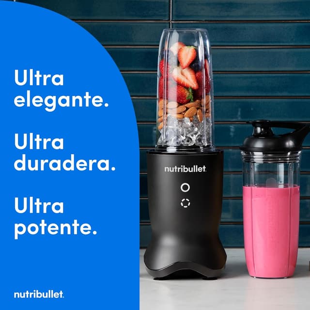 Detalle de nutribullet Ultra NB1206MB Batidora Personal 🥤 1200W, 2 Vasos