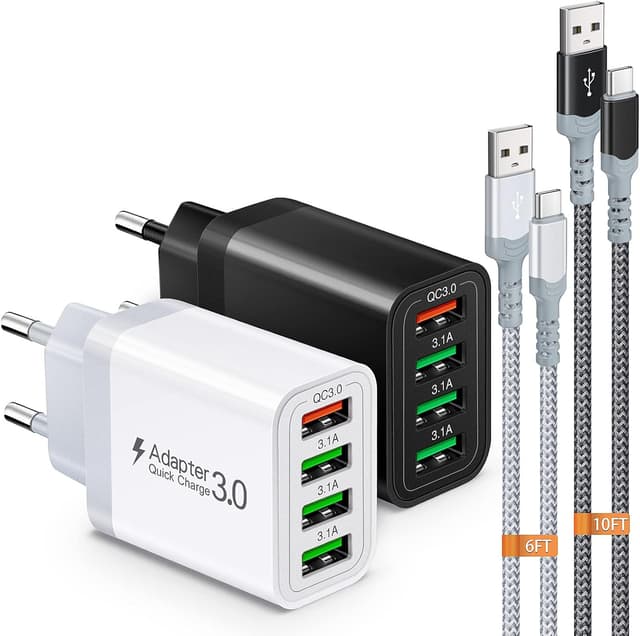 Imagen de Schnelles USB Ladegerät 4-Port 33W en OfertitasTOP