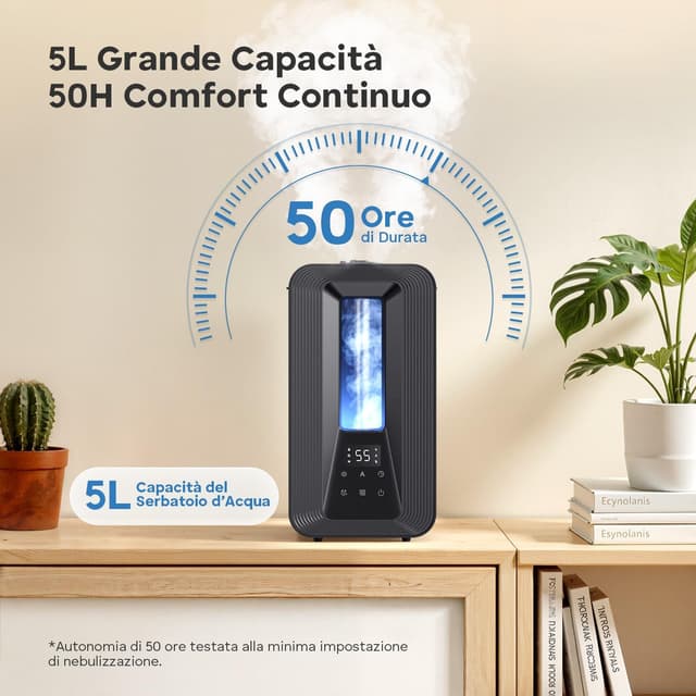 Detalle de AROEVE 5L Umidificatore Ambiente 50h