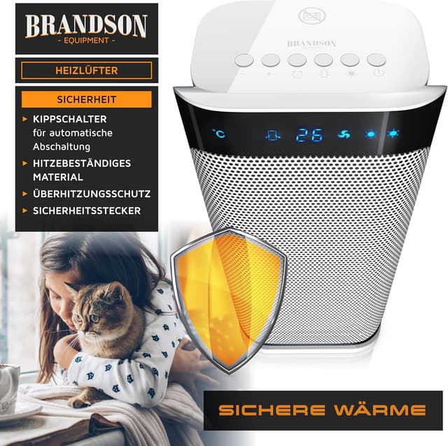 Thumbnail 5 de Brandson Heizlüfter keramisch mit Fernbedienung