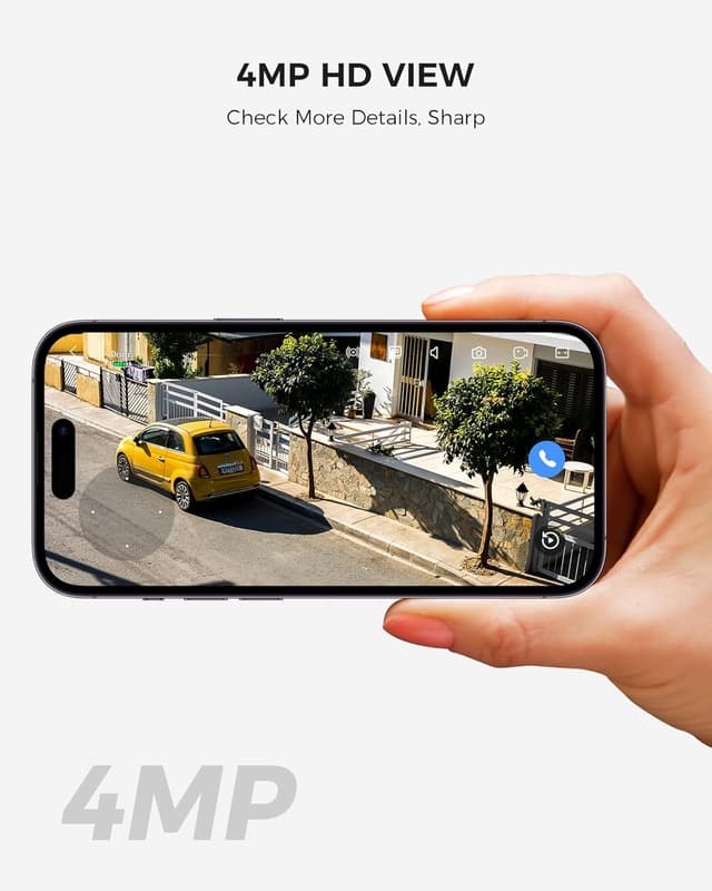 Detalle 2 de Hiseeu Solar Camera 4MP Wireless Outdoor