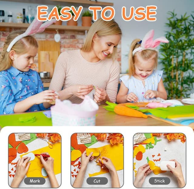 Thumbnail 2 de Ainiv 30 x 20 cm Felt Fabric Sheets 40-pack 🎨