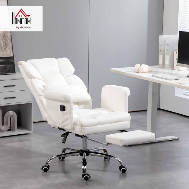 Detalle 2 de HOMCOM Silla de Oficina masajes 6 puntos