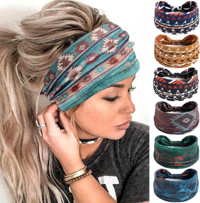 Thumbnail 5 de AIZIYIN P6COLOR3 cotton flower turban headband 🎀