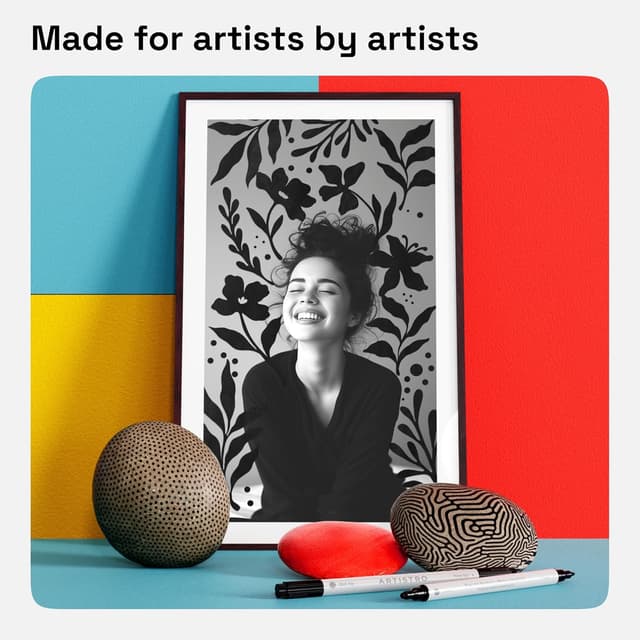 Thumbnail 4 de Artistro ARTISTRO 5 Black Acrylic Markers