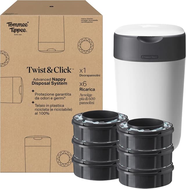 Imagen de Tommee Tippee Starter set Twist & Click 33 pannolini en OfertitasTOP