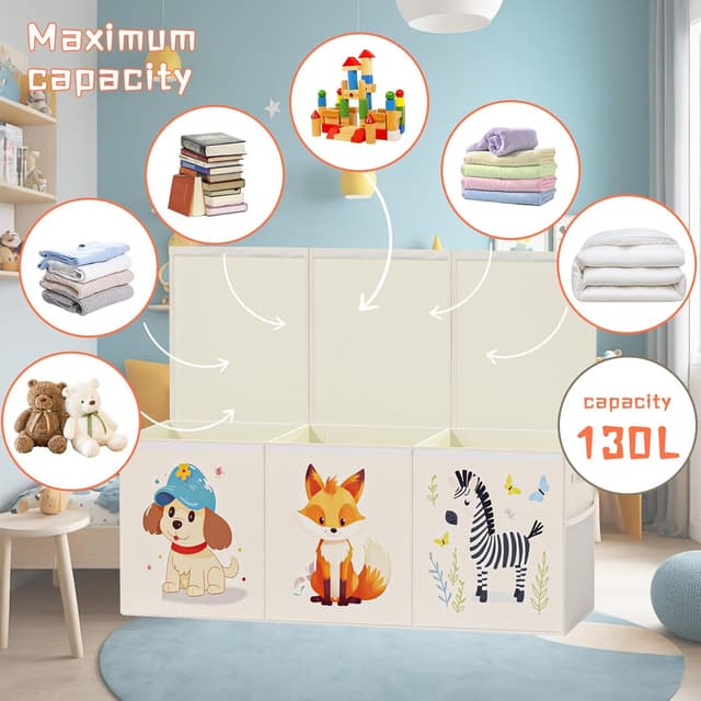 Thumbnail 4 de Restorgan Extra Large Toy Box Storage