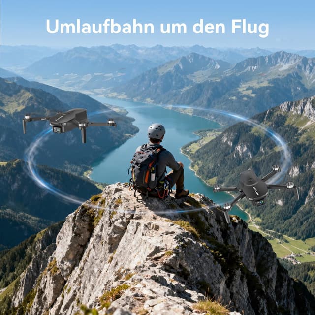 Detalle 2 de H867 Drohne mit Kamera 4K – faltbarer Quadrocopter für Einsteiger (bis 36 Minuten, 2 Akkus)