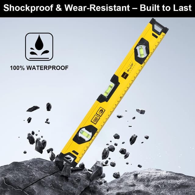 Detalle de Niveau à bulle magnétique Flintronic 400 mm avec 3 fioles (180°/90°/45°)