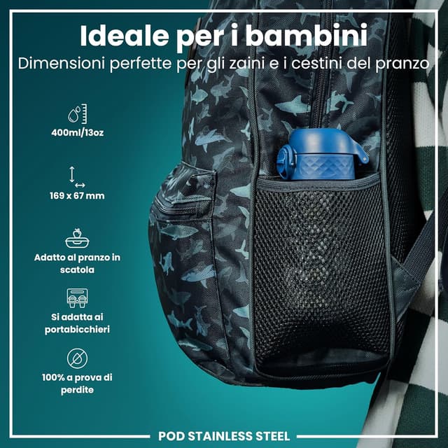 Thumbnail 1 de Ion8 Borraccia Inox 400ml per bambini