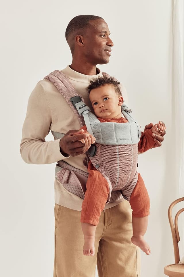 Detalle de BabyBjörn Baby Carrier Harmony (3D Mesh) in Dusty Pink