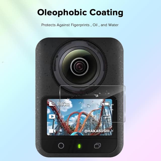 Detalle 2 de Yenwen Schutzfolie für DJI Osmo 360, 3er-Pack Displayschutz