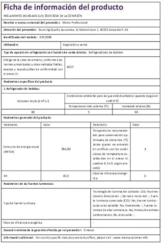 Thumbnail 11 de METRO Professional Mini Frigorífico GPC 1088 de 88 L con puerta de cristal negra