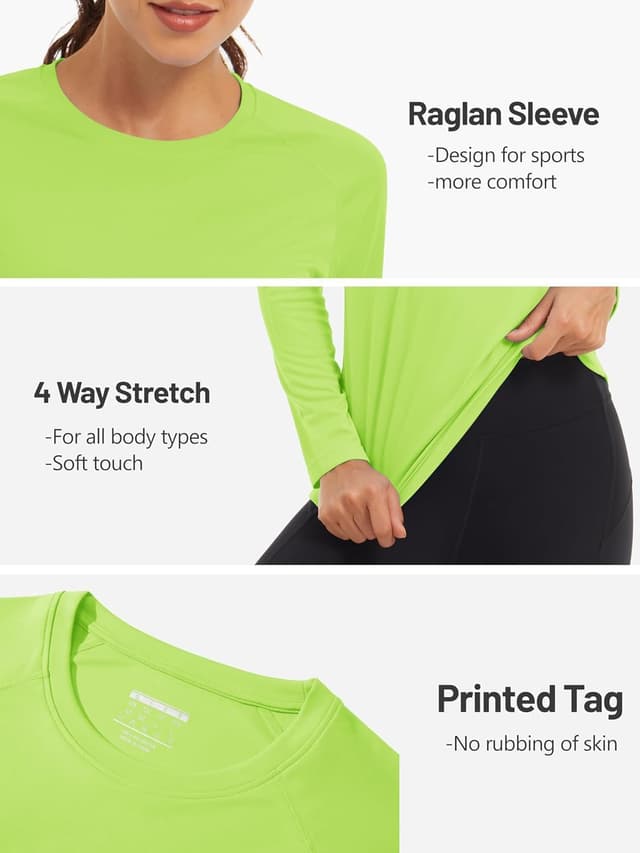 Detalle 2 de TACVASEN Womens Long Sleeve UV Sun Protection Top (UPF 50+)