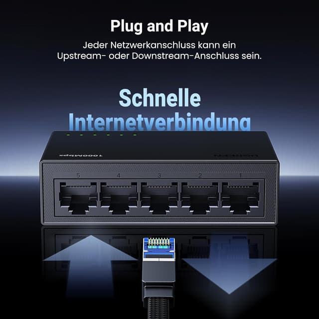 Thumbnail 3 de UGREEN LAN Switch 5‑Port Gigabit