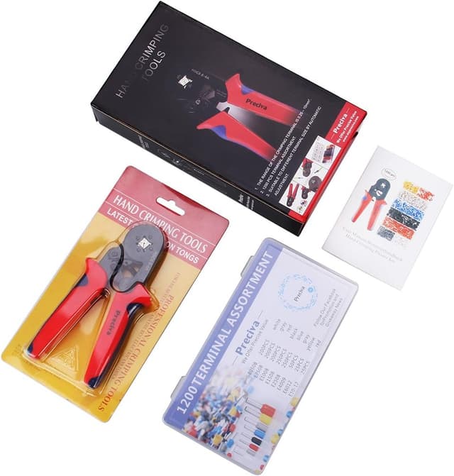 Thumbnail 6 de Preciva pince à sertir 0,25-10 mm² avec cliquet et 1200 cosses électriques