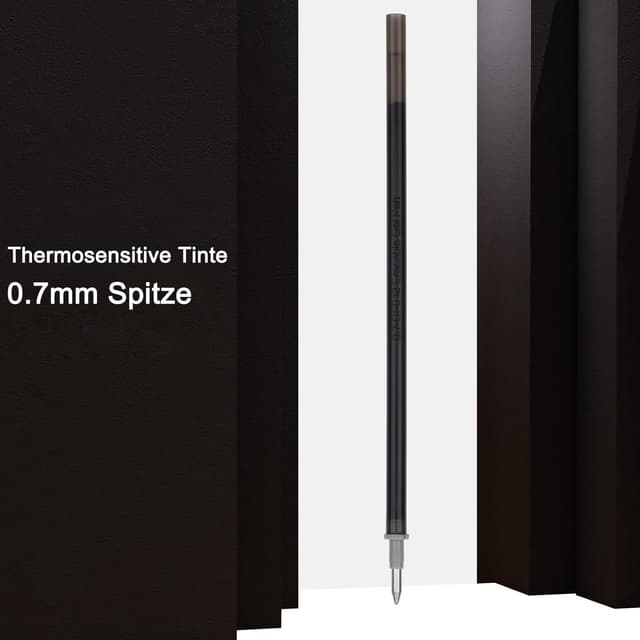 Detalle 2 de Radierbare Ersatzminen (12er-Set) kompatibel mit Legami, schwarz, Spitze 0,7 mm