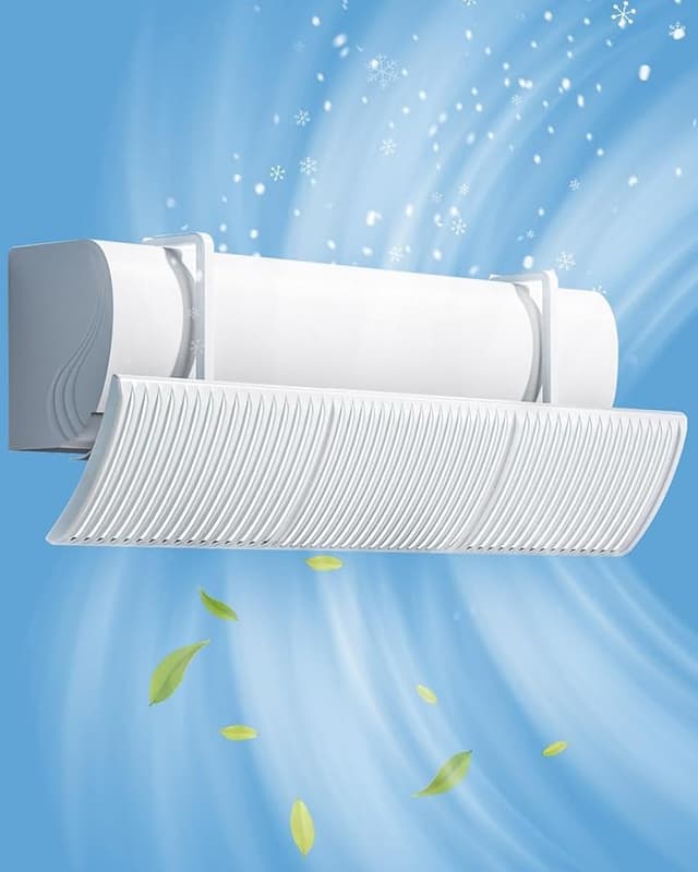 Detalle de Deflector de aire acondicionado universal ajustable 🌀 para oficina y hogar