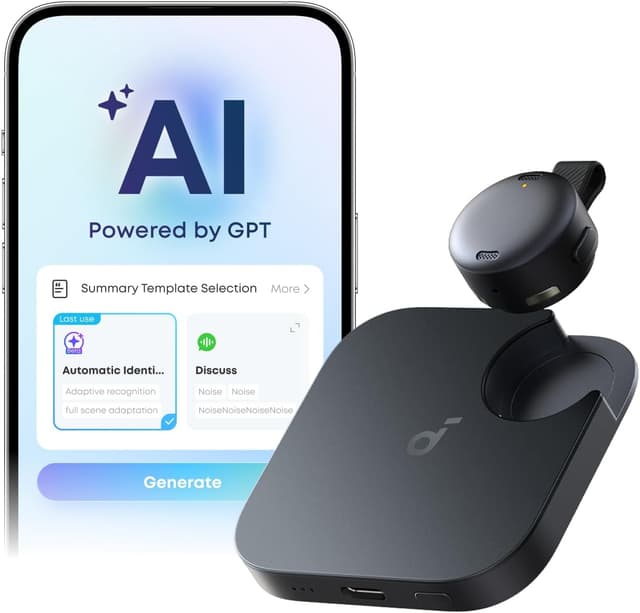 Imagen de Anker Soundcore Work Portable AI Voice Recorder en OfertitasTOP