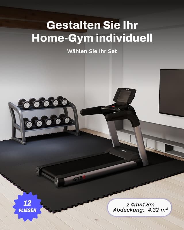 Detalle 2 de AIRHOP 12 Matten Puzzlematte 60x60x1,4cm đ§