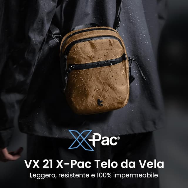 Detalle de tomtoc Porte-Passeport Anti-RFID Aviator-T37 (porte-documents) – sac bandoulière verrouillable, 4 à 6 passeports