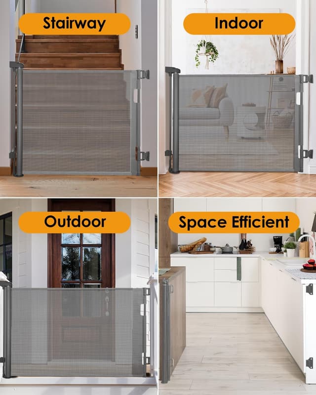 Thumbnail 5 de derimkcoa Retractable Stair Gate 86cm tall