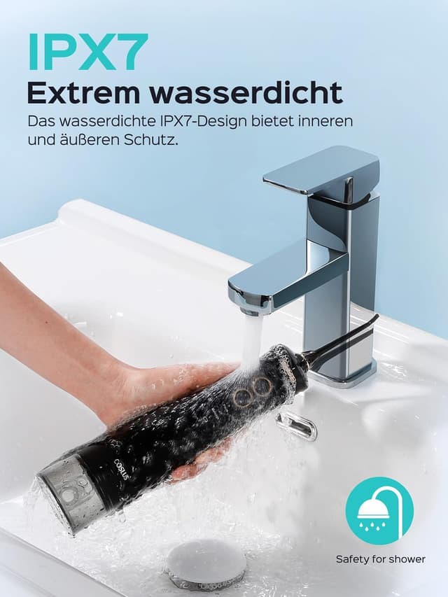 Thumbnail 6 de COSLUS Munddusche kabellos 10 Stufen, IPX7 Wasserdicht